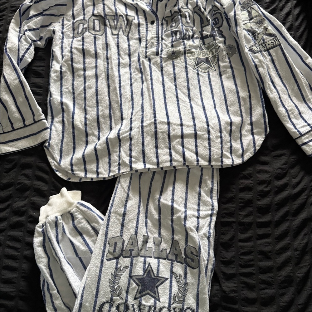 NFL Dallas Cowboys Kids Pajama Set - Blue and White